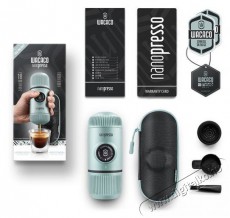 WACACO Nanopresso Arctic Blue tokkal Konyhai term&eacute;kek - K&aacute;v&eacute;főző / k&aacute;v&eacute;&ouml;rlő / kieg&eacute;sz&iacute;tő - Pressz&oacute; k&aacute;v&eacute;főző - 512900