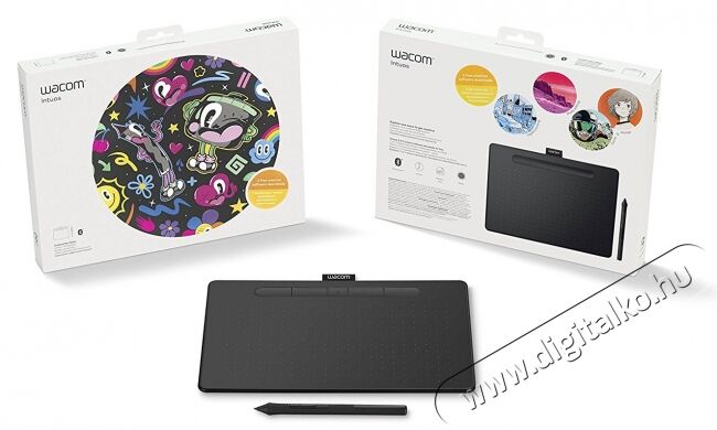 Wacom Intuos M Bluetooth North digitális rajztábla (CTL-6100WLK-N) - fekete Iroda és számítástechnika - Digitalizáló eszköz - Digitalizáló tábla - 337695