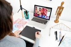 Wacom Intuos M Bluetooth North digitális rajztábla (CTL-6100WLK-N) - fekete Iroda és számítástechnika - Digitalizáló eszköz - Digitalizáló tábla - 337695