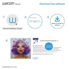 Wacom Intuos M Bluetooth North digitális rajztábla (CTL-6100WLK-N) - fekete Iroda és számítástechnika - Digitalizáló eszköz - Digitalizáló tábla - 337695