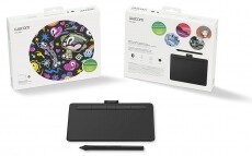 Wacom Intuos S digitális rajztábla (CTL-4100K-N) - fekete Iroda és számítástechnika - Digitalizáló eszköz - Digitalizáló tábla - 337703