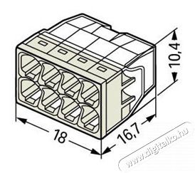 WAGO 2273-208 50 db/csomag COMPACT Vezet&eacute;k&ouml;sszek&ouml;tő H&aacute;ztart&aacute;s / Otthon / K&uuml;lt&eacute;r - Egy&eacute;b h&aacute;ztart&aacute;si term&eacute;k - 394612