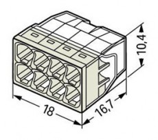 WAGO 2273-208 50 db/csomag COMPACT Vezet&eacute;k&ouml;sszek&ouml;tő H&aacute;ztart&aacute;s / Otthon / K&uuml;lt&eacute;r - Egy&eacute;b h&aacute;ztart&aacute;si term&eacute;k - 394612