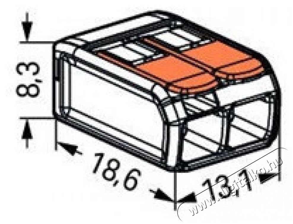 WAGO 221-412 100 db/csomag COMPACT csatos vezet&eacute;k&ouml;sszek&ouml;tő H&aacute;ztart&aacute;s / Otthon / K&uuml;lt&eacute;r - Egy&eacute;b h&aacute;ztart&aacute;si term&eacute;k - 394613