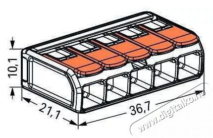 WAGO 221-615 15db/csomag 41A/450V le&aacute;gaz&aacute;s 5x 0,5-6mm2 &aacute;tl&aacute;tsz&oacute; vezet&eacute;k&ouml;sszek&ouml;tő H&aacute;ztart&aacute;s / Otthon / K&uuml;lt&eacute;r - Egy&eacute;b h&aacute;ztart&aacute;si term&eacute;k - 394618