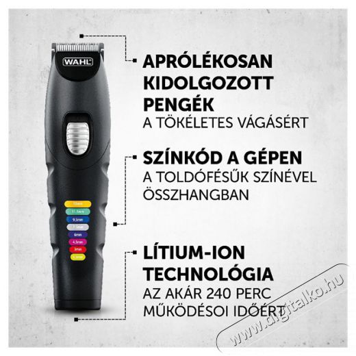 Wahl Color Trim Advanced vezeték nélküli testszőrnyíró Szépségápolás / Egészség - Szőrtelenítő / borotva - Férfi borotva - 501926