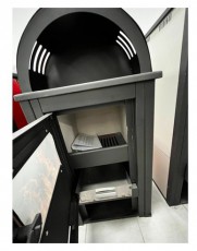 Warnex TERMO ELEGANT LUX íves bézs szabadonálló kandalló Háztartás / Otthon / Kültér - Fűtés - Kandalló - 470576