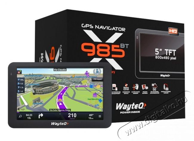 WayteQ X985BT+ SYGIC 3D TELJES EUR&Oacute;PA NAVIG&Aacute;CI&Oacute; &Uacute;jdons&aacute;gok - Legfrissebb term&eacute;kek - 313359