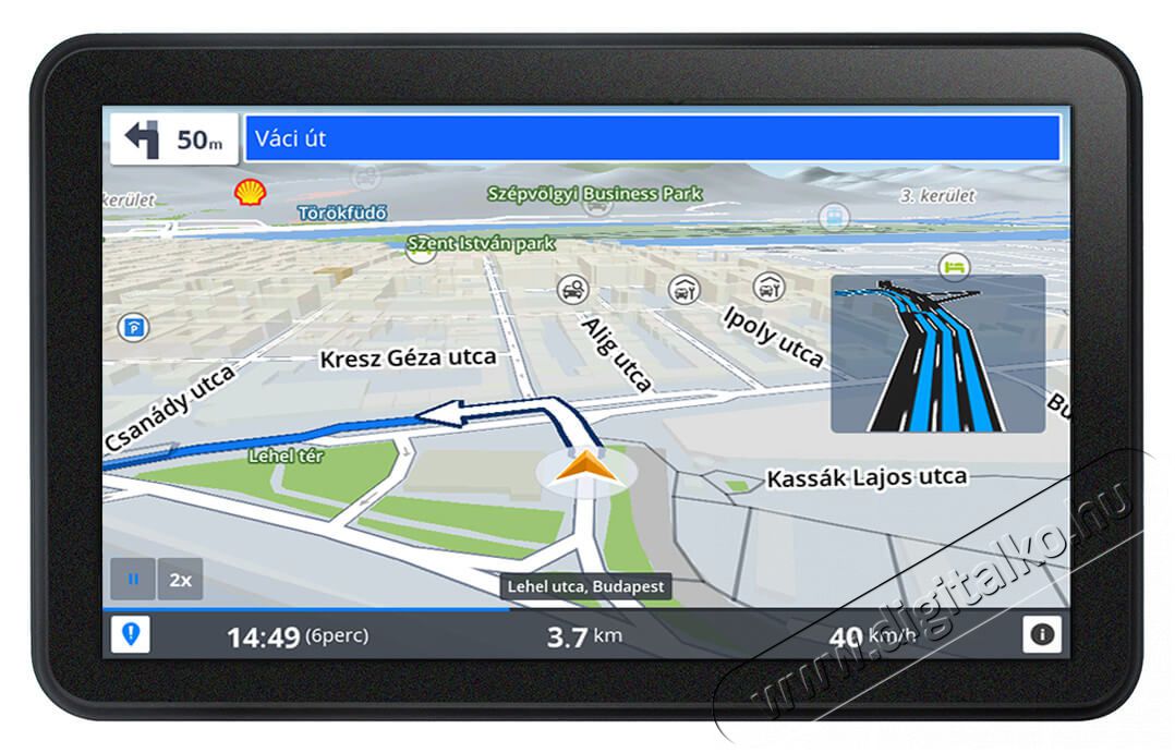 WayteQ X995 MAX Android GPS navigáció + Sygic Full Európa térkép Autóhifi / Autó felszerelés - GPS navigáció - GPS navigáció - 321606