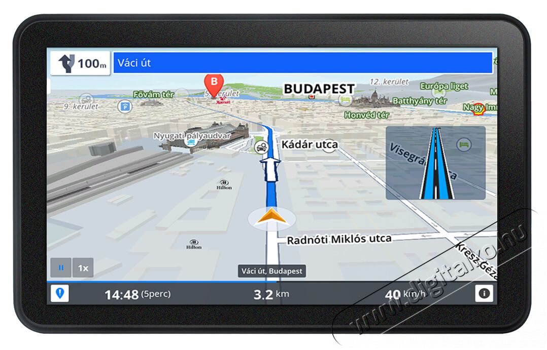 WayteQ X995 MAX Android GPS navigáció + Sygic Full Európa térkép Autóhifi / Autó felszerelés - GPS navigáció - GPS navigáció - 321606