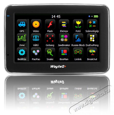 WayteQ X850 tok (4.3 col) fekete Autóhifi / Autó felszerelés - GPS navigáció - Kiegészítő - 251736