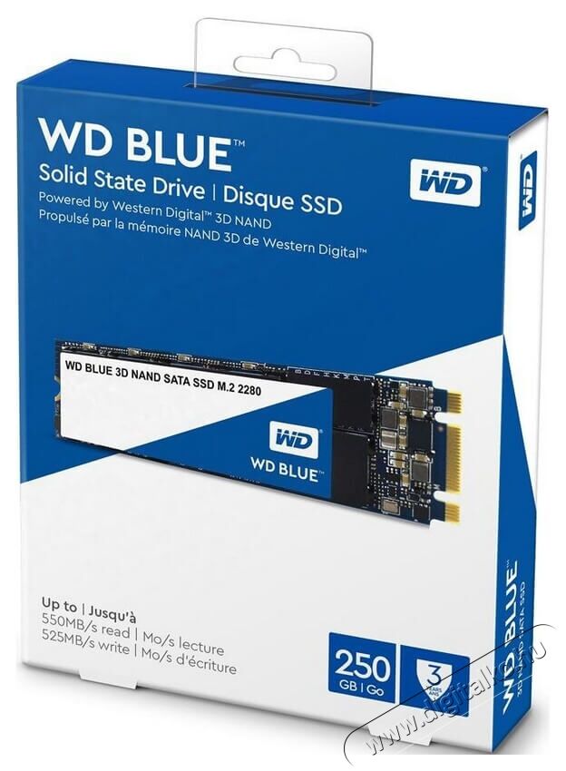 Western Digital 250GB M.2 2280 3D Blue SSD Egyéb - Nem forgalmazzuk ! - 336694