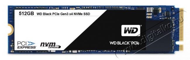 Western Digital 512GB M.2 2280 Black (WDS512G1X0C) SSD Iroda és számítástechnika - Adattároló / merevlemez - SSD - 331215