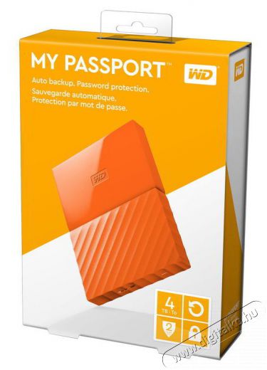 Western Digital My Passport WDBYFT0040BOR 2,5 4TB USB3.0 külső winchester - narancs Egyéb - Nem forgalmazzuk ! - 331219