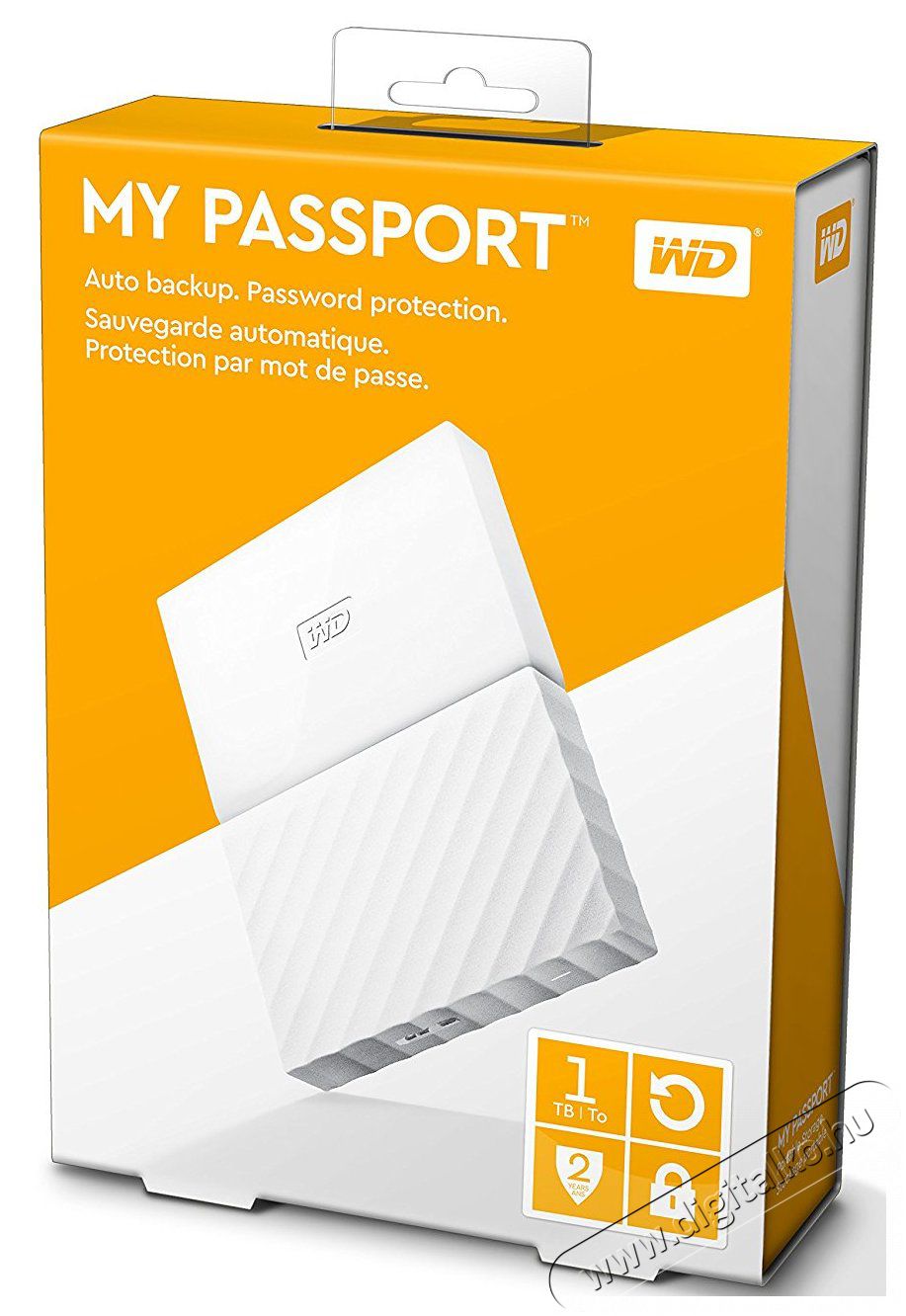 Western Digital My Passport WDBYNN0010BWT 2,5 1TB USB3.0 külső winchester - fehér Egyéb - Nem forgalmazzuk ! - 325133