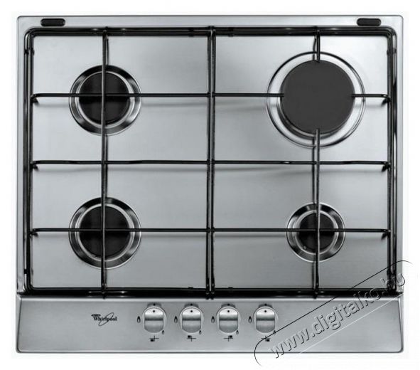 Whirlpool AKR 360/IX gázfőzőlap Konyhai termékek - Sütő-főzőlap, tűzhely (beépíthető) - Gázfőzőlap (beépíthető) - 285977