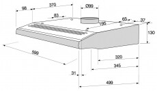 Whirlpool AKR 420 IX-1 páraelszívó Konyhai termékek - Páraelszívó - Hagyományos - 295820
