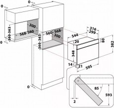 Whirlpool AMW4900NB beépíthető mikrohullámú sütő Konyhai termékek - Mikrohullámú sütő - Mikrohullámú sütő (beépíthető) - 362539