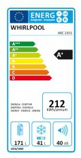 Whirlpool ARC 2353 hűtőszekrény Konyhai termékek - Hűtő, fagyasztó (szabadonálló) - Felülfagyasztós kombinált hűtő - 302270