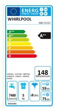 Whirlpool AWS 51212 mosógép Háztartás / Otthon / Kültér - Mosógép / szárítógép - Elöltöltős keskeny (45cm-ig) mosógép - 302250
