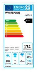 Whirlpool AWS 71000 mosógép Háztartás / Otthon / Kültér - Mosógép / szárítógép - Elöltöltős keskeny (45cm-ig) mosógép - 302253