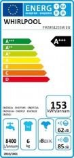 Whirlpool FWSD61253W EU elöltöltős mosógép Háztartás / Otthon / Kültér - Mosógép / szárítógép - Elöltöltős keskeny (45cm-ig) mosógép - 327355