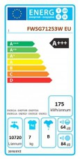 Whirlpool FWSG71253W EU elöltöltős mosógép Háztartás / Otthon / Kültér - Mosógép / szárítógép - Elöltöltős normál (60cm-ig) mosógép - 326190