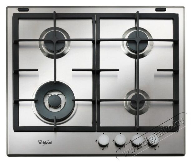 Whirlpool GMA 6422/IX gázfőzőlap Konyhai termékek - Sütő-főzőlap, tűzhely (beépíthető) - Gázfőzőlap (beépíthető) - 285979