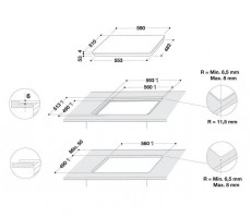 Whirlpool SMC 604F/NE indukciós főzőlap Konyhai termékek - Sütő-főzőlap, tűzhely (beépíthető) - Indukciós főzőlap (beépíthető) - 322279