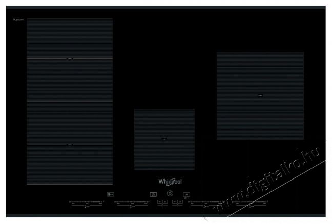 Whirlpool SMC774FBTIXL indukciós főzőlap Konyhai termékek - Sütő-főzőlap, tűzhely (beépíthető) - Indukciós főzőlap (beépíthető) - 323057