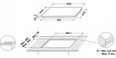 Whirlpool SMP658CBTIXL Beépíthető indukciós főzőlap Konyhai termékek - Sütő-főzőlap, tűzhely (beépíthető) - Indukciós főzőlap (beépíthető) - 354169