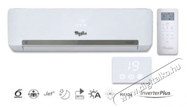 Whirlpool SPIW 409L inverteres split klíma (2,6kW) Háztartás / Otthon / Kültér - Ventilátor / Légkondicionáló - Split klíma - 319803