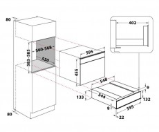 Whirlpool W1114 Beépíthető melegentartó fiók Konyhai termékek - Sütő-főzőlap, tűzhely (beépíthető) - Melegentartó fiók - 354175