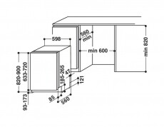 Whirlpool WEIC 3C26 F mosogatógép Konyhai termékek - Mosogatógép - Normál (60cm) beépíthető mosogatógép - 307470