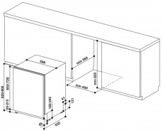 Whirlpool WIO3T141PES beépíthető mosogatógép Konyhai termékek - Mosogatógép - Normál (60cm) beépíthető mosogatógép - 367097