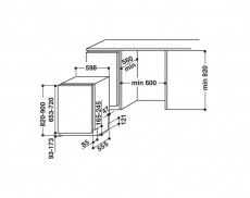 Whirlpool WIO3T223PFGE beépíthető mosogatógép Konyhai termékek - Mosogatógép - Normál (60cm) beépíthető mosogatógép - 348491