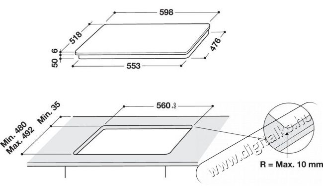 Whirlpool WL S8560 AL beépíthető indukciós főzőlap Konyhai termékek - Sütő-főzőlap, tűzhely (beépíthető) - Indukciós főzőlap (beépíthető) - 362529
