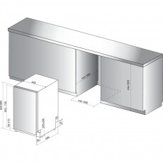 Whirlpool WSIC 3M17 beépíthető keskeny mosogatógép Konyhai termékek - Mosogatógép - Keskeny (45cm-ig) beépíthető mosogatógép - 348499