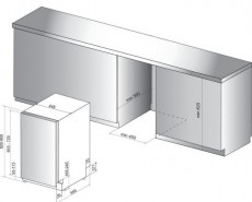 Whirlpool WSIP4O23PFE Beépíthető mosogagtógép 10 teríték Konyhai termékek - Mosogatógép - Normál (60cm) beépíthető mosogatógép - 355222