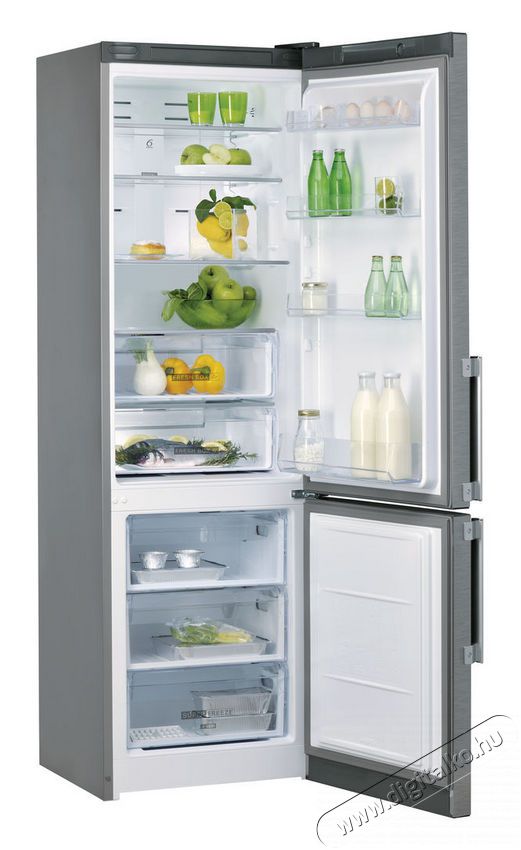 Whirlpool WTNF 93Z MX H No Frost alulfagyasztós hűtőszekrény Konyhai termékek - Hűtő, fagyasztó (szabadonálló) - Alulfagyasztós kombinált hűtő - 344656