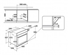 Whirlpool AKZ9 6230 WH beépíthető sütő Konyhai termékek - Sütő-főzőlap, tűzhely (beépíthető) - Sütő (beépíthető) - 336288