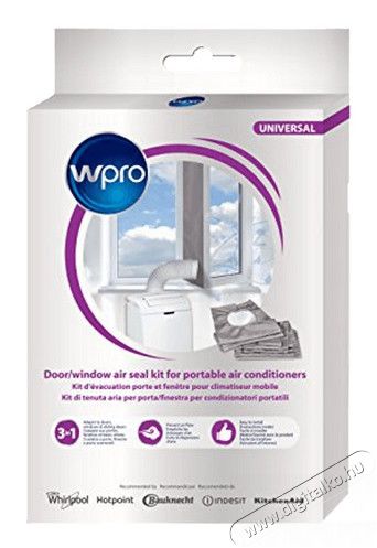 Wpro CAK 002 mobilklíma kivezető szett Háztartás / Otthon / Kültér - Ventilátor / Légkondicionáló - Kiegészítő - 316153