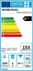 Whirlpool FWSG 61282 BV EE N elöltöltős mosógép Háztartás / Otthon / Kültér - Mosógép / szárítógép - Elöltöltős normál (60cm-ig) mosógép - 367143