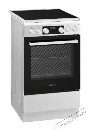 Whirlpool WS5V8CCW/E kerámialapos tűzhely Konyhai termékek - Sütő-főzőlap, tűzhely (szabadonálló) - Elektromos tűzhely (szabadonálló) - 348972