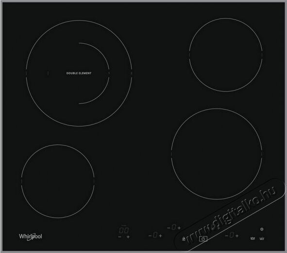 Whirlpool AKT8601IX Főzőlap Konyhai termékek - Sütő-főzőlap, tűzhely (beépíthető) - Elektromos főzőlap (beépíthető) - 348458