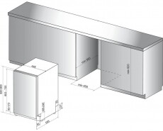 Whirlpool WSIP 4O33 PFE keskeny beépíthető mosogatógép Konyhai termékek - Mosogatógép - Keskeny (45cm-ig) beépíthető mosogatógép - 348502