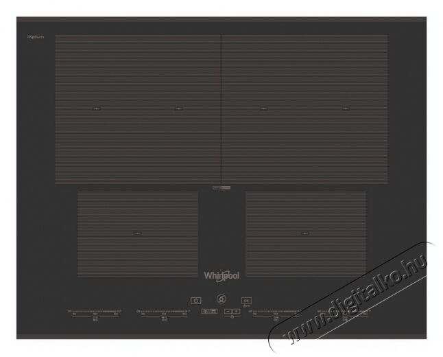Whirlpool SMO654OF/BT/IXL Indukciós főzőlap Konyhai termékek - Sütő-főzőlap, tűzhely (beépíthető) - Elektromos főzőlap (beépíthető) - 354167