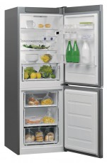 Whirlpool W5 721E OX alulfagyasztós hűtőszekrény Konyhai termékek - Hűtő, fagyasztó (szabadonálló) - Alulfagyasztós kombinált hűtő - 349743