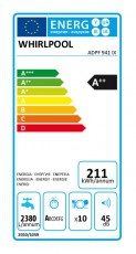 Whirlpool ADPF 941 IX mosogatógép Konyhai termékek - Mosogatógép - Keskeny (45cm-ig) szabadonálló mosogatógép - 302268