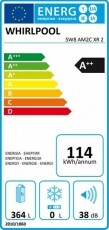 Whirlpool SW8AM2CXR2 egyajtós hűtőszekrény Konyhai termékek - Hűtő, fagyasztó (szabadonálló) - Fagyasztó nélküli hűtő - 367139